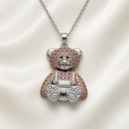 Bear Pendant Necklace - Various colors