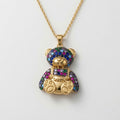Bear Pendant Necklace - Various Colours