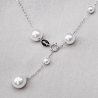 Pearl of Ocean Titanium Metal Necklace