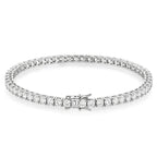 Classic Silver and Gold Moissanite Bracelet